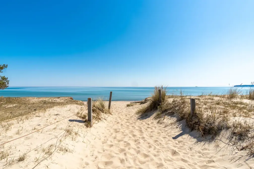 Strandzugang Strand auf Rügen Binz