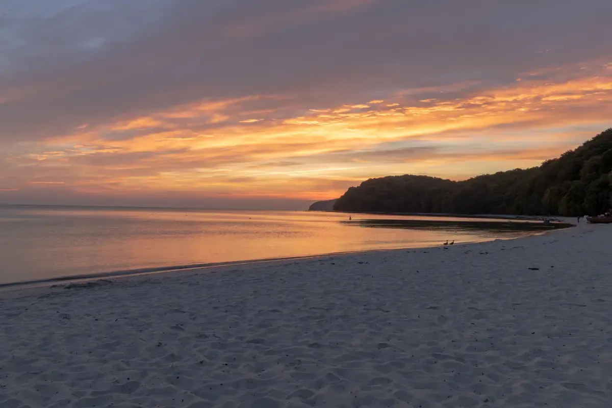Sonnenaufgang Strand Binz
